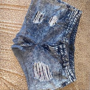 Forever 21 Distressed Denim Shorts
